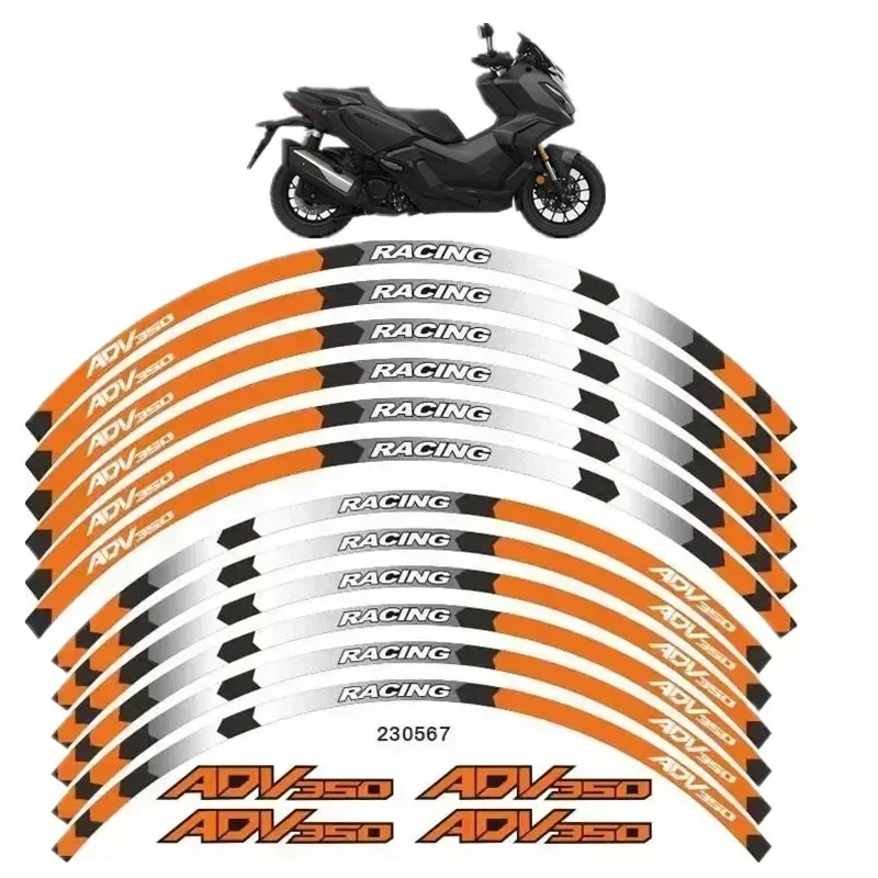 

For HONDA ADV350 Motorcycle Motor Parts Contour Wheel Decoration Decal Sticker - 1