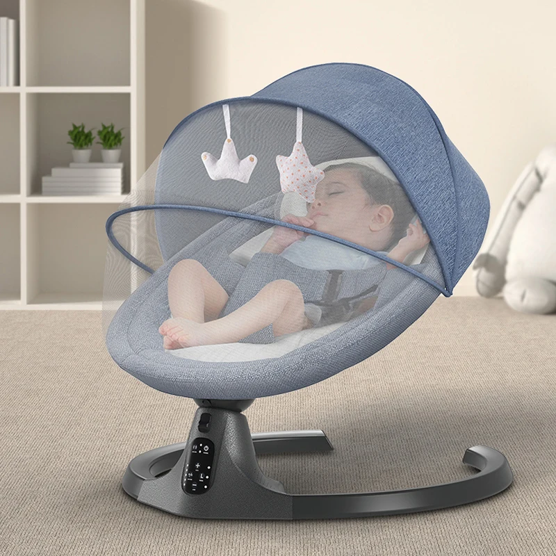 Baby Electric Rocking Chair Newborn Swing Bouncer Rocker Chair With Seat Smart Sleeping Cradle Bed 0-36Month