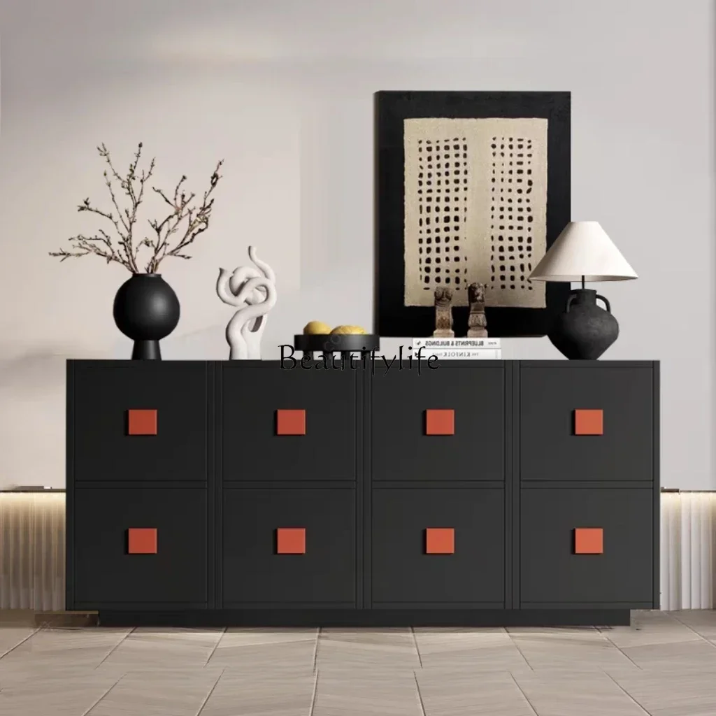 

13Nordic Creative Entrance Cabinet Paint Storage Locker Simple