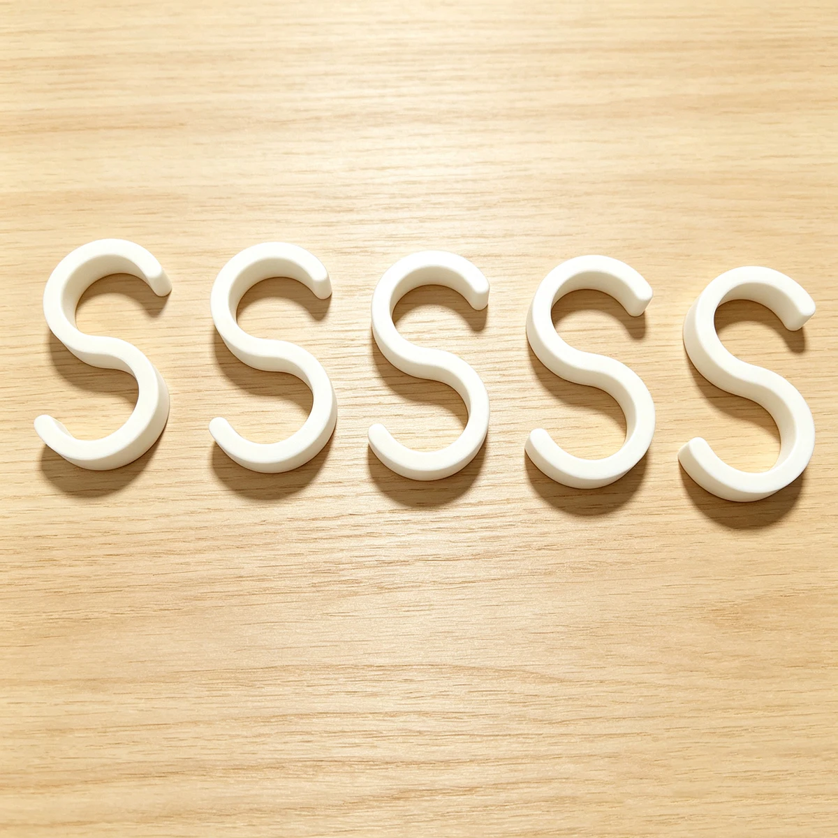 White 5Pc S-Shaped Hooks, Spec - Drawer Dresser White review and price