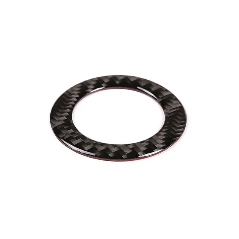 For VW Golf MK6 MK7 Jetta MK5 Passat B6 B7 CC Polo Tiguan Skoda Octavia Fabia Car Steering Wheel Logo Carbon Fiber Cover Decor view 3