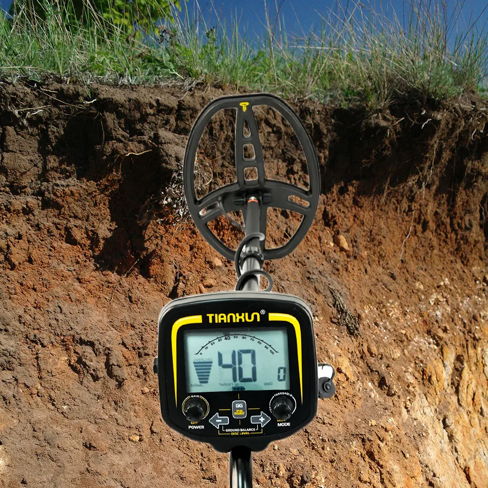 Professional TX-850 Metal Detector High Performance Underground Gold Treasure Hunter LCD Screen Display Super Stable Modes