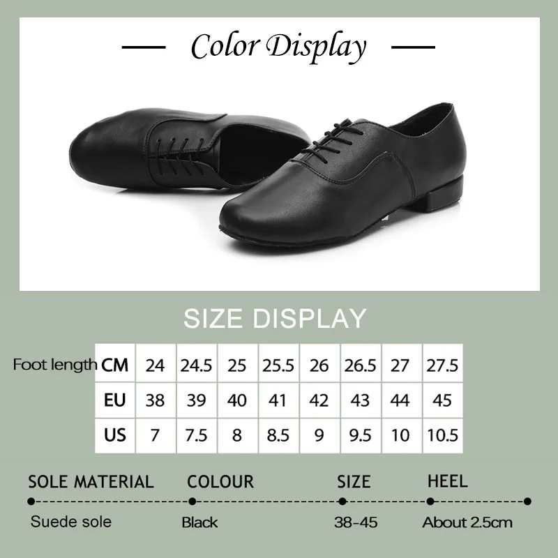 Scarpe da ballo da uomo nero adulti Tango Dance Sneakers Modern Ballroom Salsa scarpe da ballo ragazzi scarpe da allenamento Jazz latino uomo Indoor