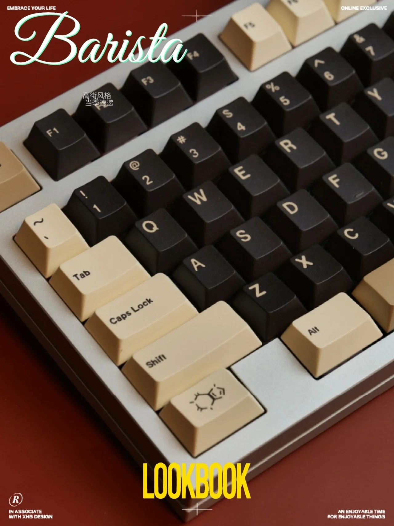 Cherry MXメカニカルキーボード,バリスタキーキャップ,Cherry MX,クロス軸スイッチ,Cherry, Alice, PBT,Dye,174キー,7u