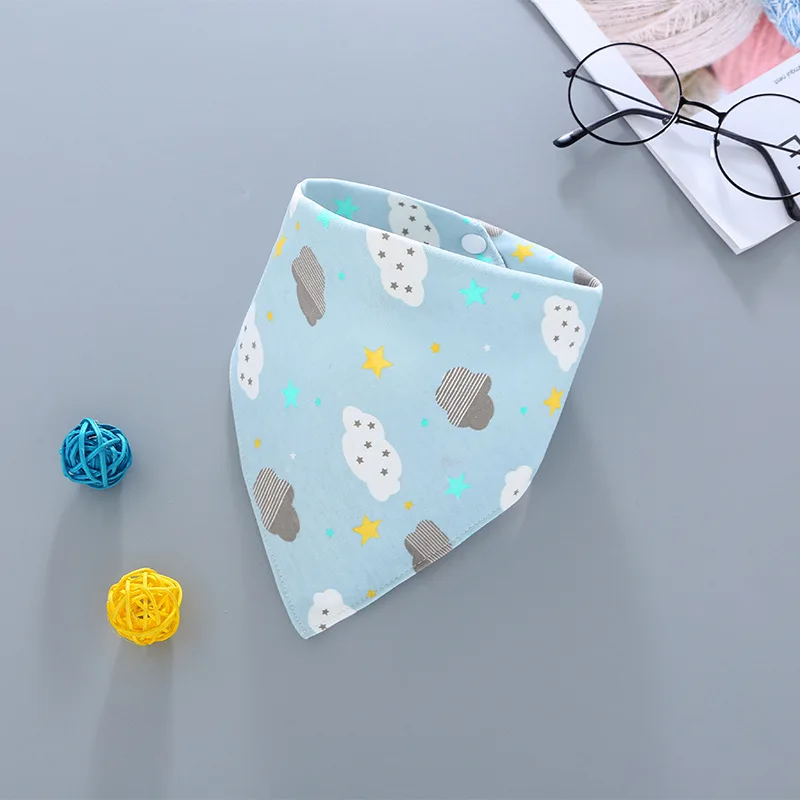 

Cotton Baby Boys Girls Feeding Burp Cloths Triangle Baby Bibs Towel Cute Absorbent Bandanas Scarf Children Cravat Baby Stuff