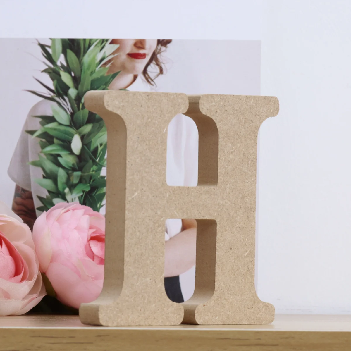

Wooden Alphabet Letters Durable Pine Wood Texture for Wall Home Office Wedding Party Decoration Wooden Letters Alphabet Letter