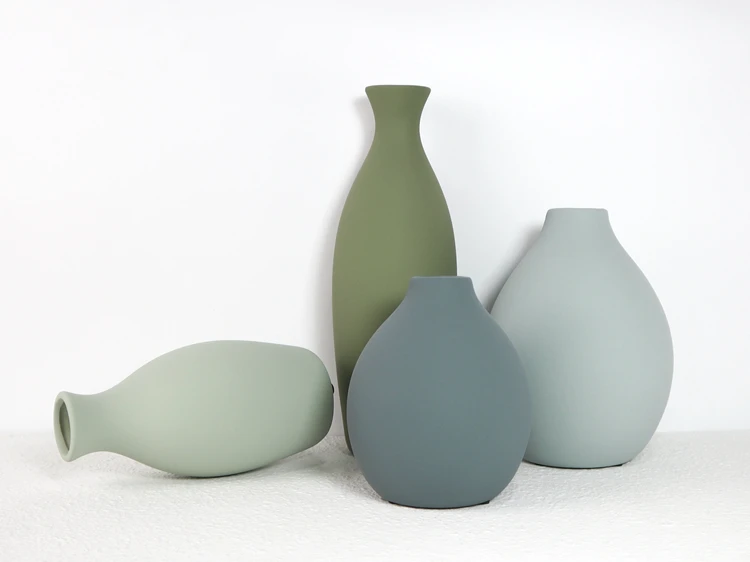 

Morandi Ceramic Vase Decoration Interior Ornaments Wedding Modern Sample Room Flower Arrangement home decor