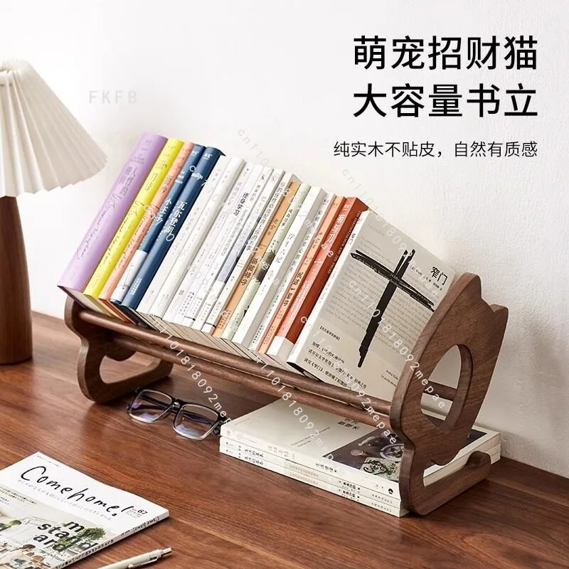 

Solid wood desktop storage rack, desk rack, office workstation finishing rack