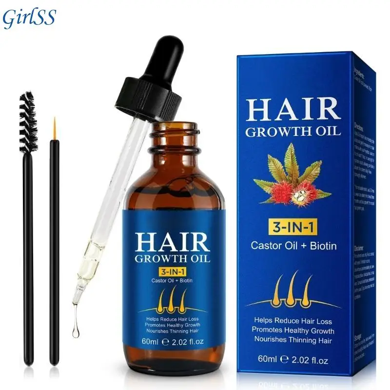 

60 мл масло для роста волос способствует здоровью кожи головы уменьшает выпадение волос масло для роста волос T4MB