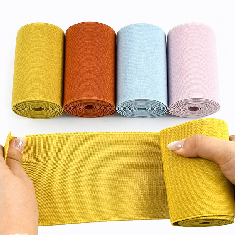 

1/2/5M 8/10cm High Elasticity Elastic Band Sportswear Stretch Belt Double Sided Webbing Clothing Decor Strip Sewing Accessories