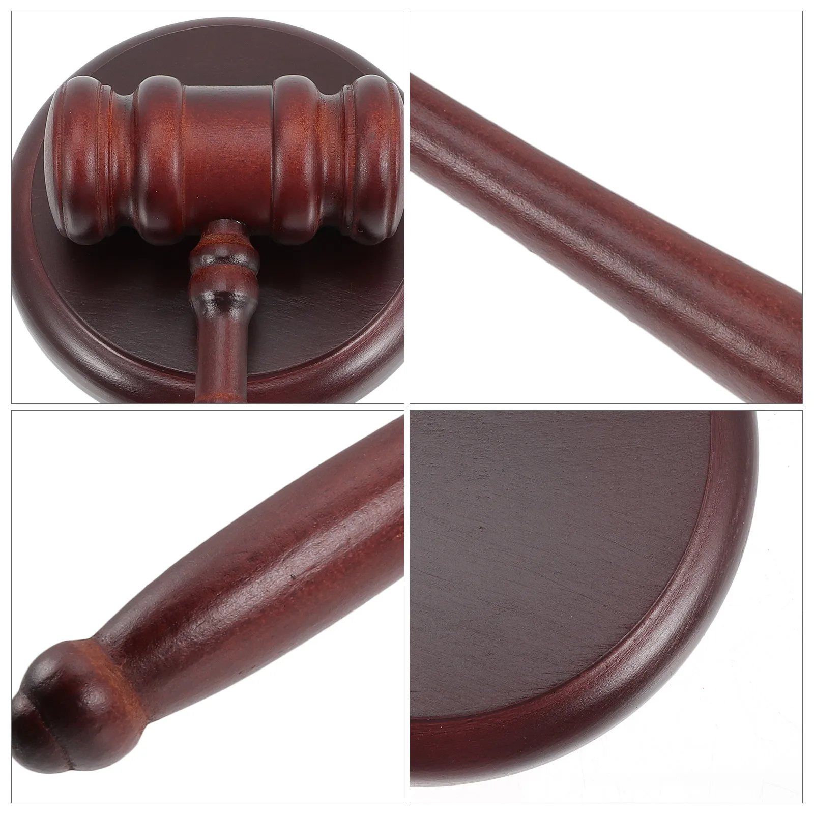 Wooden Auction Gavel Set – Lightweight Solid Wood Judge Hammer for Court, Bidding, and Auction Events