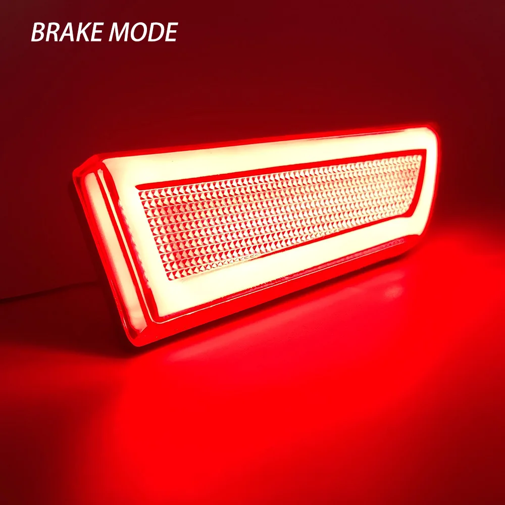 2 PCS For Proton Persona Auto Modified LED Rear Bumper Reflector Light 2 Functions Running Driving Light Brake Warning Tail Lamp