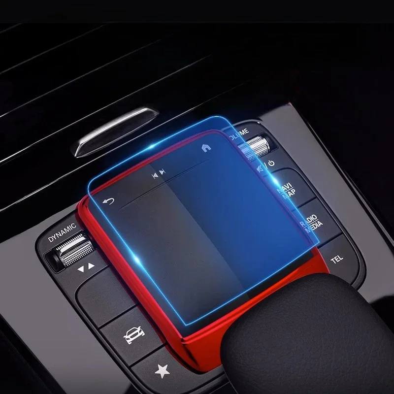 اكسسوارات السيارات بولي TPU مركز التحكم ماوس حامي الشاشة غطاء لمرسيدس بنز A B GLA GLE GLS GLB الفئة EQA EQB EQC #2