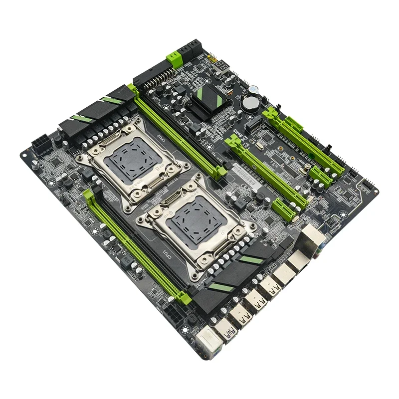Оптовая цена игровая материнская плата X79 Dual Xeon E5 LGA2011-0 процесоры материнская плата двухканальная DDR3 64 ГБ M.2 производитель
