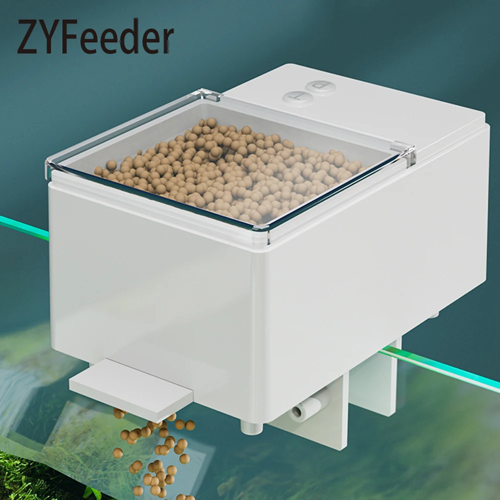 100/150/500ML Button WIFI Version Automatic Fish Feeder, Fish Tank Accessories Intelligent Turtle Feeder Timed and Quantitative