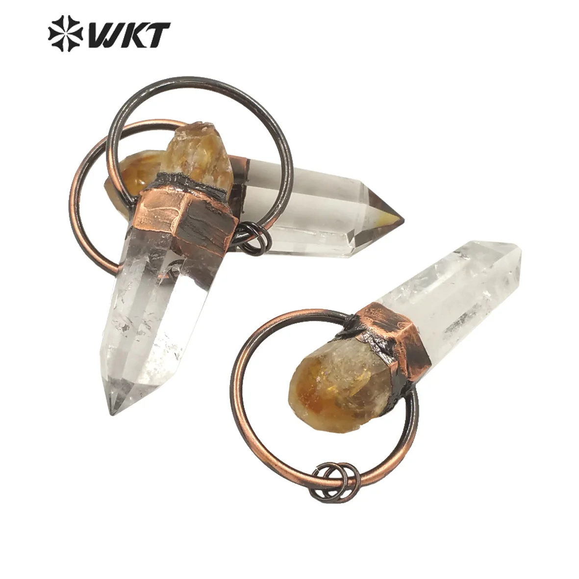 

WT-P1623 Богемный винтажный фиолетовый кружевной кулон с фиолетовым камнем, удивительный великолепный женский антикварный медный кулон с аметистами