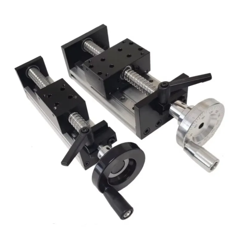 Stroke 100mm SFU1605-100mm Linear Slide Table Module Linear Actuators Module With Handwheel