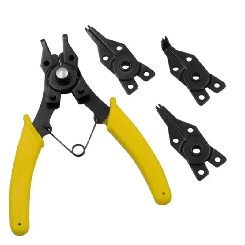 4 IN 1 Multifunctional Snap Ring Pliers Multi Tools Multi Crimp Tool Internal External Ring Remover Retaining Circlip Pliers