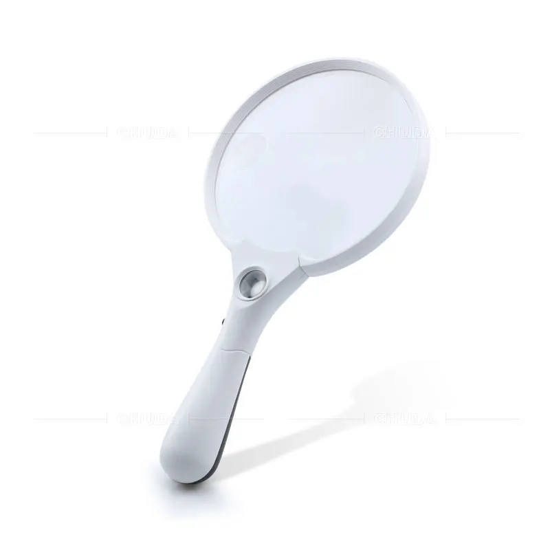 

Lighted Magnifying Glass with 3Led Lights,optical Lens Illuminated Magnifier High Magnifying for Reading Newspaper Jewelry Loupe