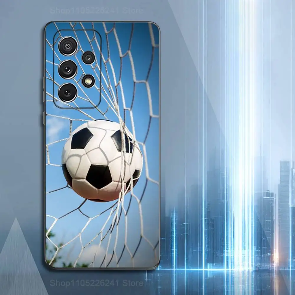 Passionate Sports Football For Samsung S9,S10,S20,S10,S21,S25,S24,S23,Ultra,FE,Plus,Lite,Soft Silicone Black Case