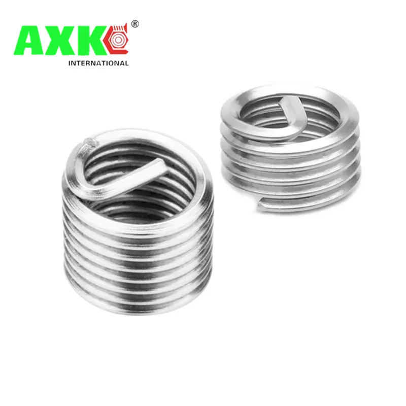 AXK 100 pz M4 * 3D m4 Inserto filettato in acciaio inox m4 boccola vite, manicotto vite filo, riparazione filettatura