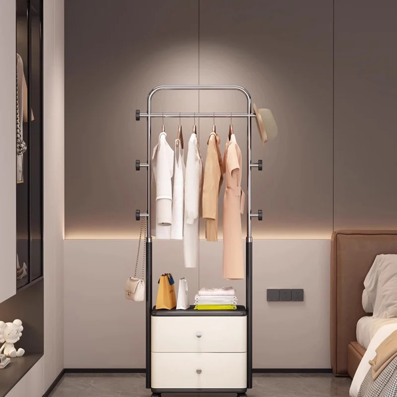 عرض تخزين رفوف المعاطف الملابس الدائمة توفير المساحة المنظم فتح رفوف معطف فاخرة معلقة Perchero الأثاث العصري