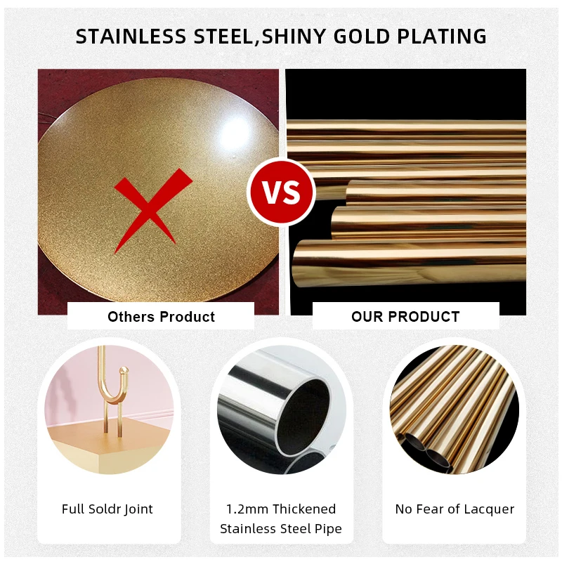 

Custom .Custom.Custom Clothing Store Boutique Heavy Duty Iron Display Stand Cloth Stainless Steel Shiny Gold Garment Racks for C