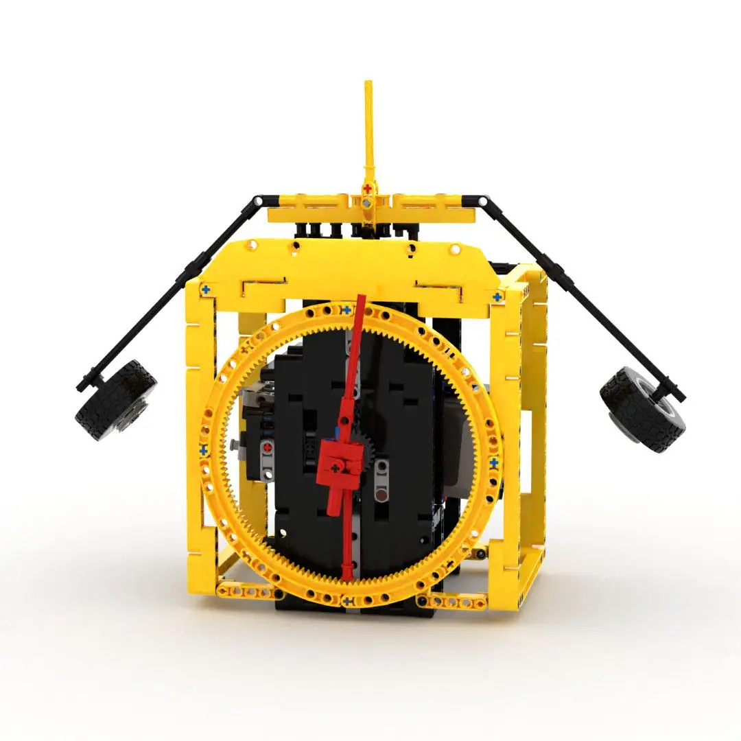 DIY Mechanical Clock Building Blocks, MOC Technic Gear Structure Set, Power Mechanics Assembly Model