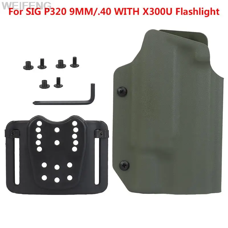 Tactical Gun Holster for SIG P320 COMPACT M17/M18 9MM/.40 X300U Flashlight Pistol Case Holster Right Hand Hunting Accessories