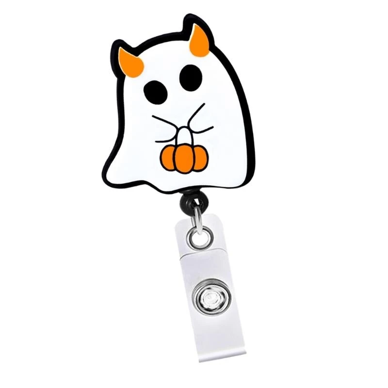 Halloween Badges Holder Retractable Badges Reel Badges Holder with Clip