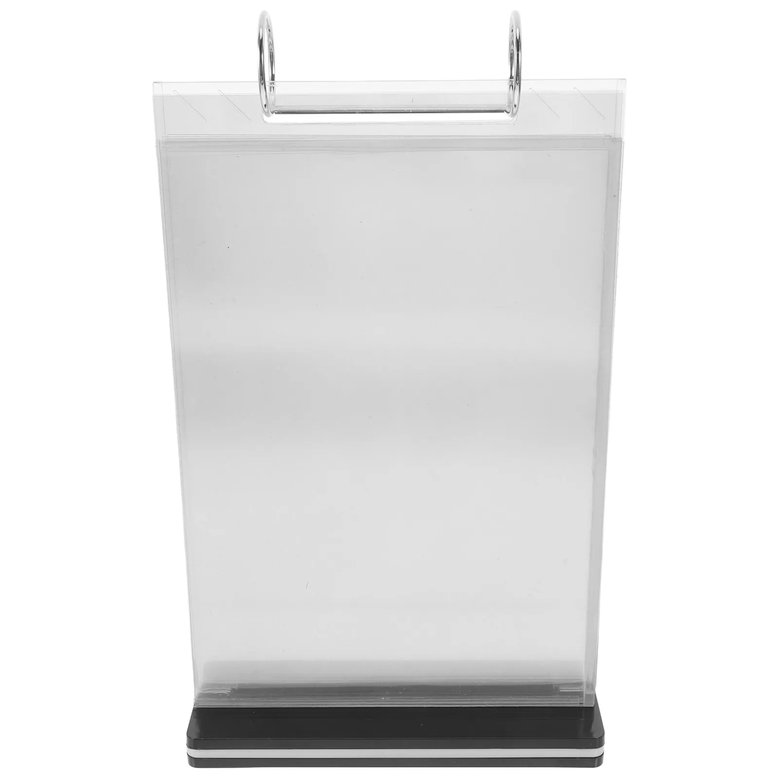 A5 6 Vertical Flip Display Stand Acrylic Menu Holder Double Sided Clear Table Sign Holder for Restaurants Offices Desktops