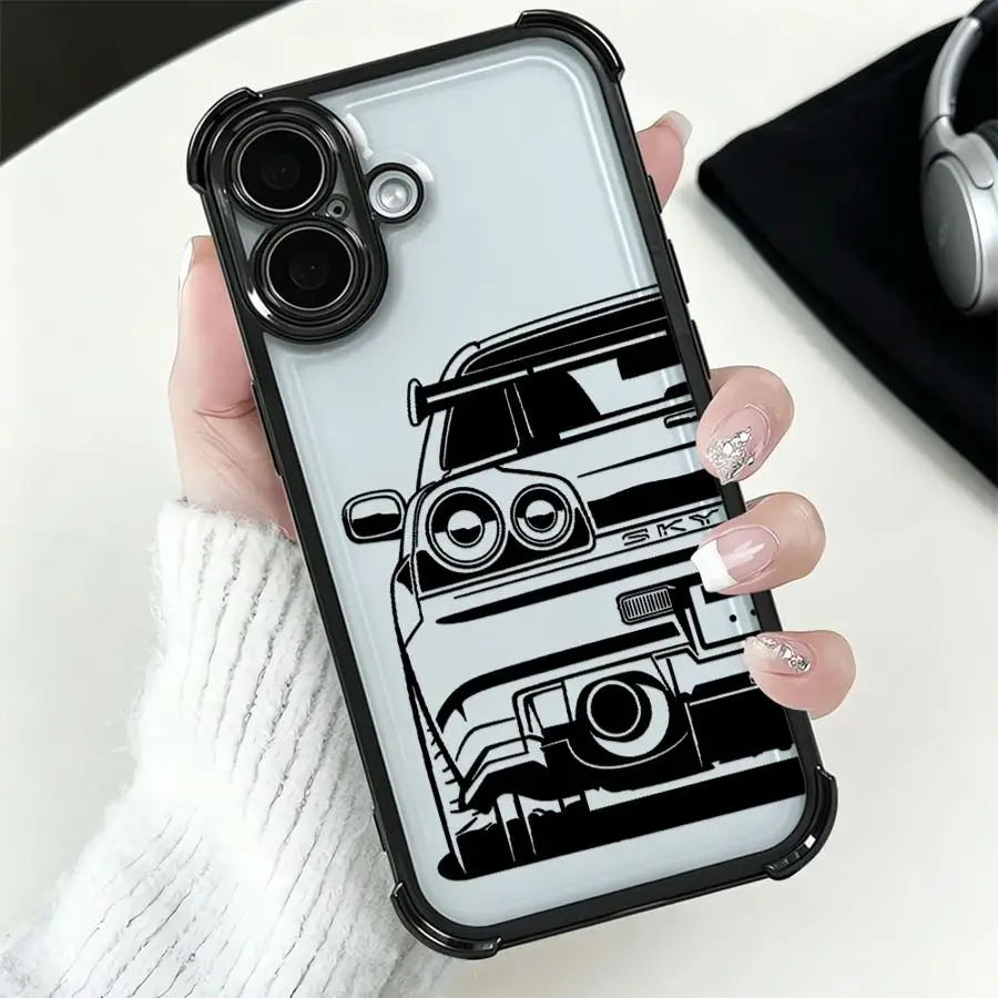 Dream Car JDM Cool Phone Cover Case for Apple iPhone 17 Pro Max Air 15 Pro 11 16e 14Pro 17e 13 14 16 12 Plus view 2