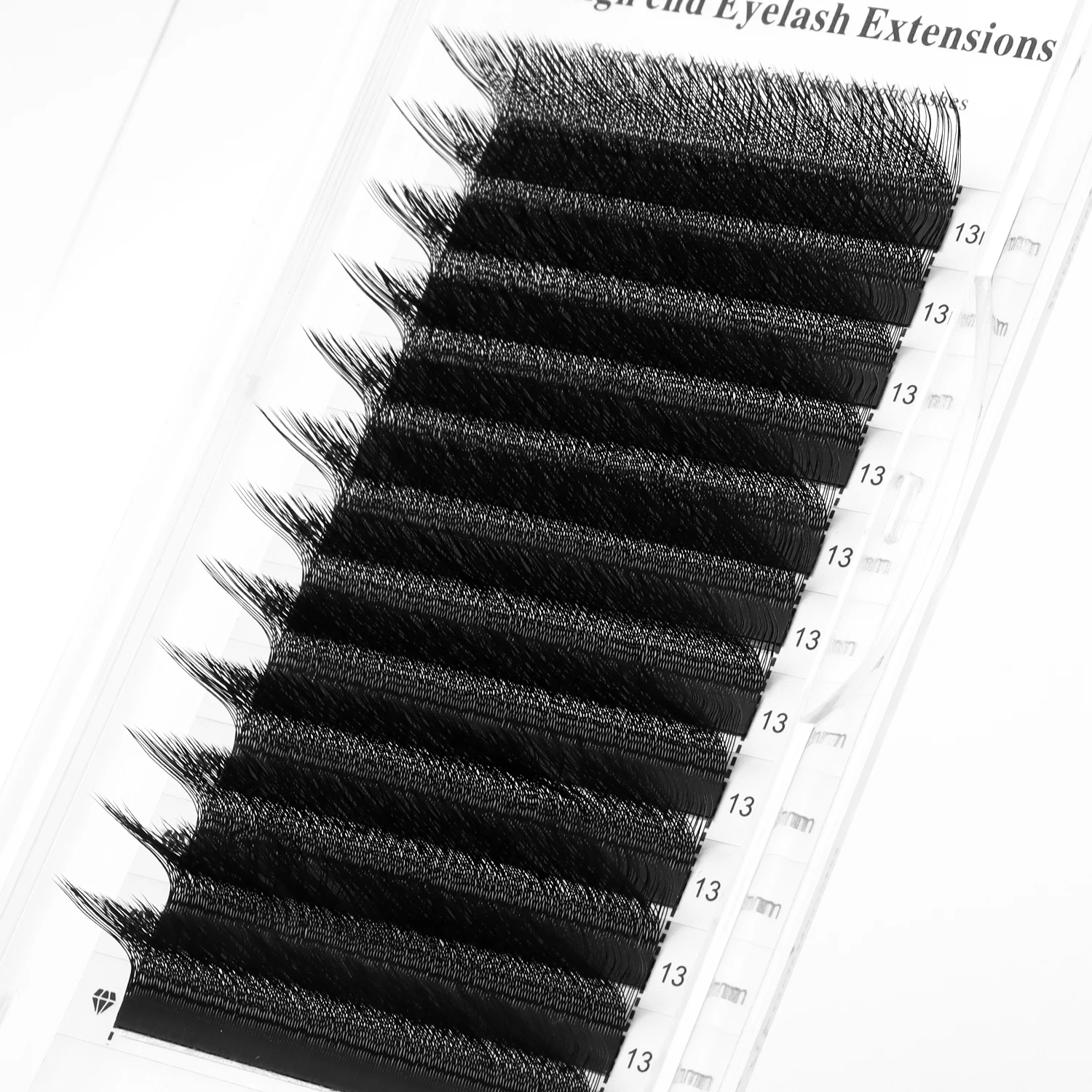 XIUSUZAKI L/LU/M Curl 3D W Lashes Extensions Hand Woven Soft Light Natural W Shape Eyelash Premade Volume Fans Individual Lashes