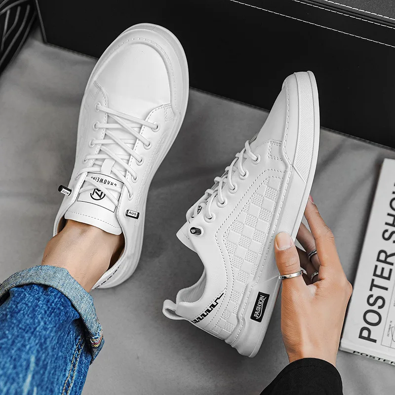 Buty męskie 2023 wiosna Low Top buty ocieplane brytyjska moda uniwersalne buty mody lekki Retro jeden krok pedał