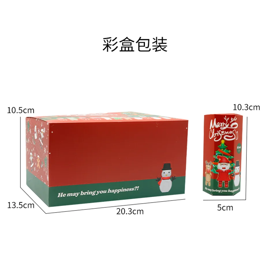 S Angel Christmas Party Series Blind Box Sneeuwpop Autotelefoonaccessoires Kinderspeelgoed Kerstverjaardagscadeaus