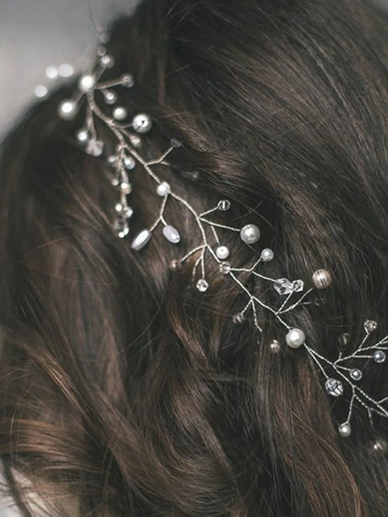 Braut Hochzeit Kristall Haaraccessoires Perlen und Kristallperlen Braut-Stirnband Hochzeits-Kopfschmuck Haarschmuck – Detail 4