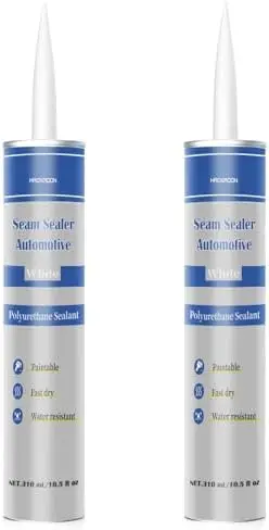 

2 Pack Polyurethane Seam Sealer – Flexible Auto Body Filler for RV & Automotive Seams – 10.5 fl oz, White