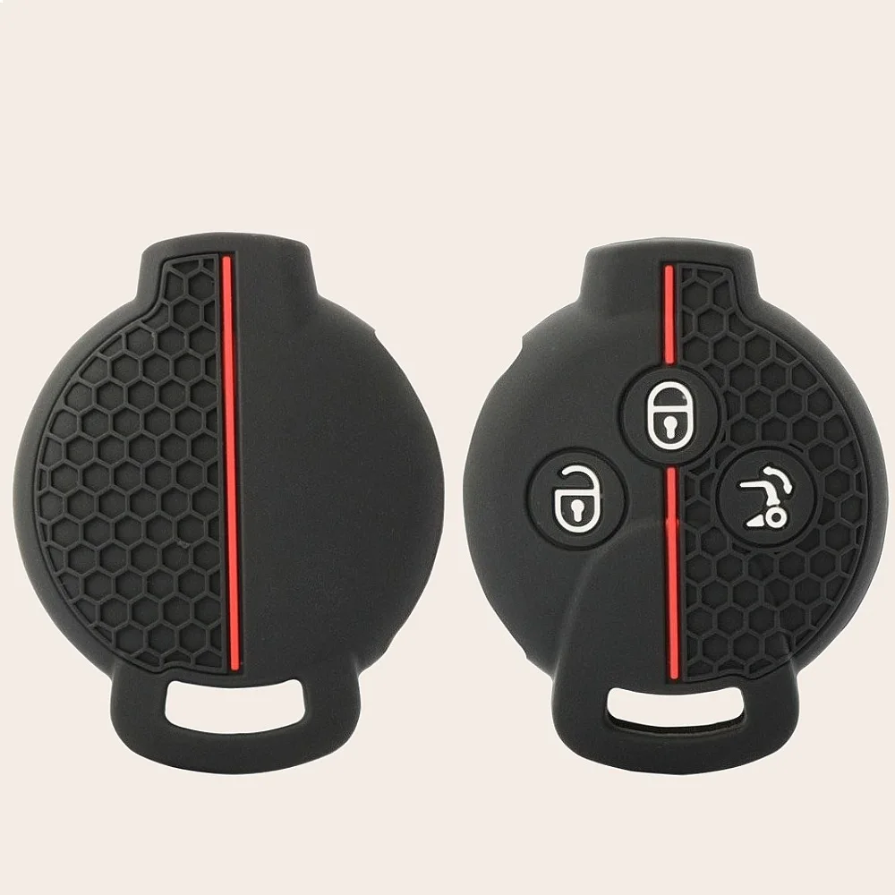 For Benz Brabus 451 Silicone Car Key Case Cover For Smart 450 City Coupe Cabrio Key