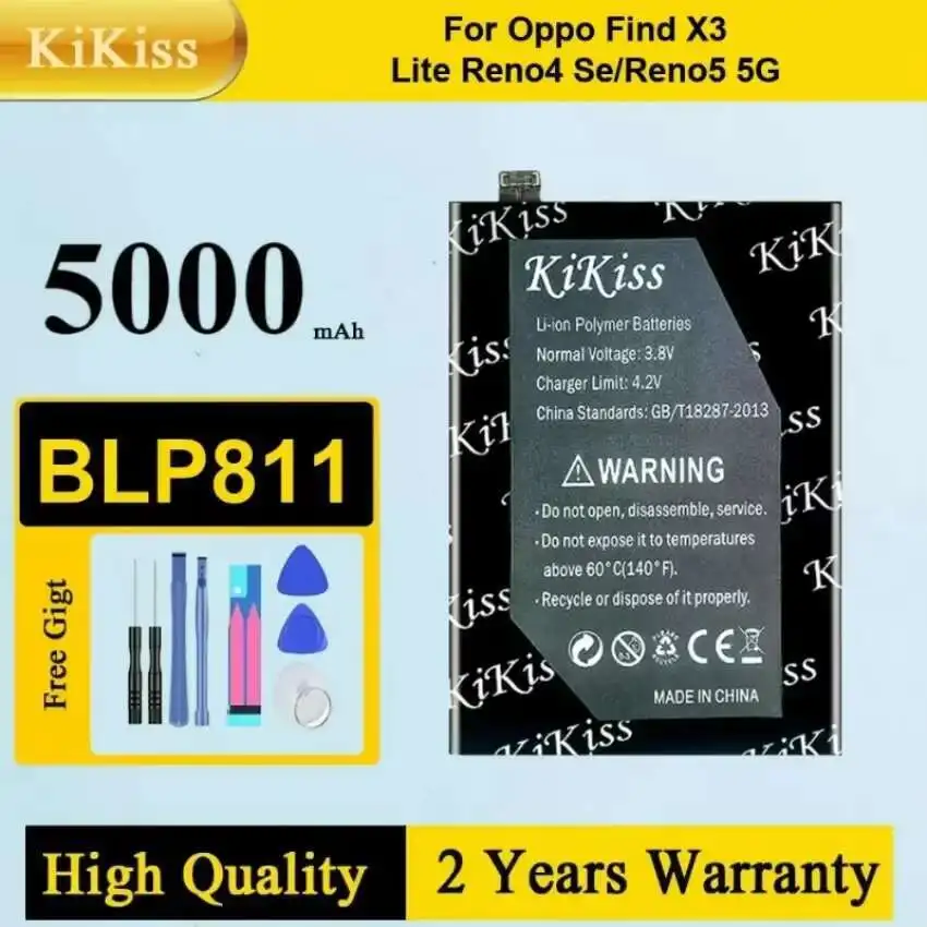 

BLP811 Аккумулятор для мобильного телефона Oppo Find X3 Lite CPH2145/Reno4 SE PEAT00 PEAM00/Reno5 5G PEGM00 PEGT00