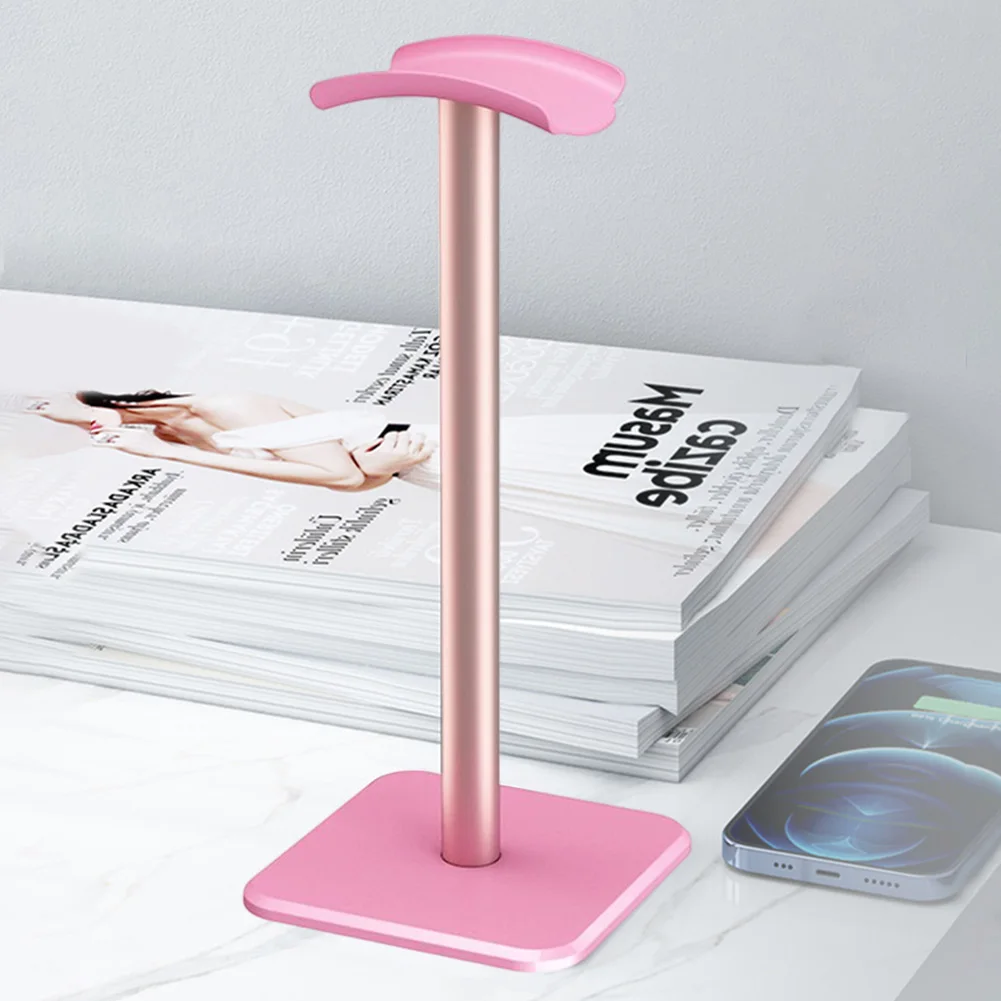 Universal Wall Mounted Headphone Stand Space Saving Holder Headset Display Rack Desktop Curved Hanger Hook for Gaming Headset