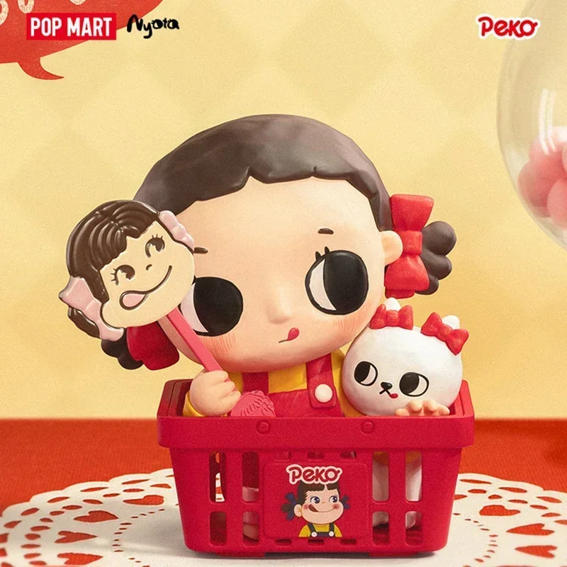 

POP MART Nyota Peko Series Anime Figure Toy Doll Blind Box Collection Mystery Desktop Ornaments Guess Bag