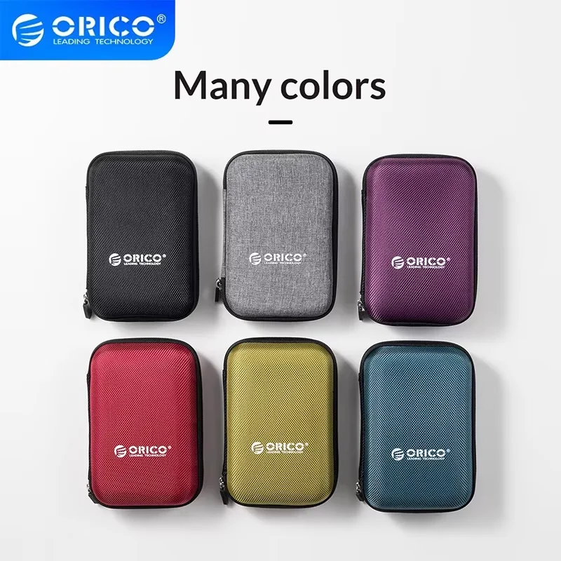 ORICO 2.5 Hard Disk Case Portable HDD Protection Bag for External 2.5 inch Hard Drive/Earphone/U Disk Hard Disk Drive Case Black