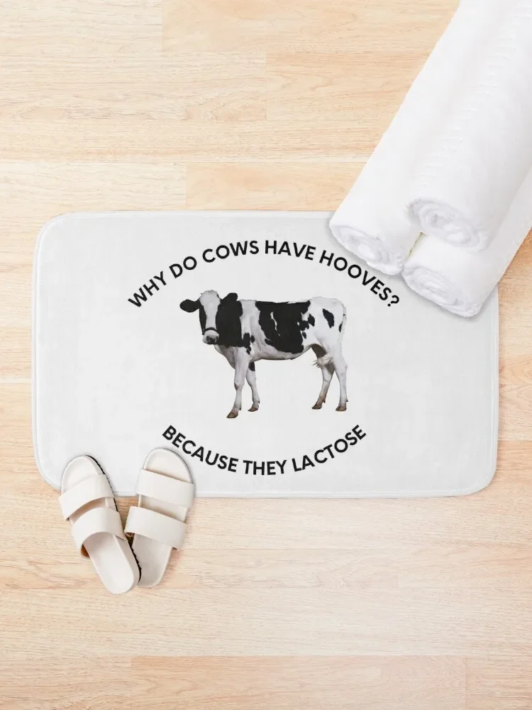 Why Do Cows Have hooves? Bath Mat Rug Foot Carpet Rug Hallways Bathroom Utensils Mat