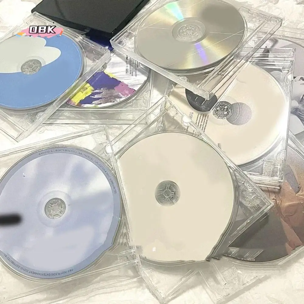 5Pcs Langlebige Kunststoff Transparent DVD Fall Verdickte Leere CD Lagerung Box Anti-scratch Staubdicht CD DVD Disc box für Zuhause