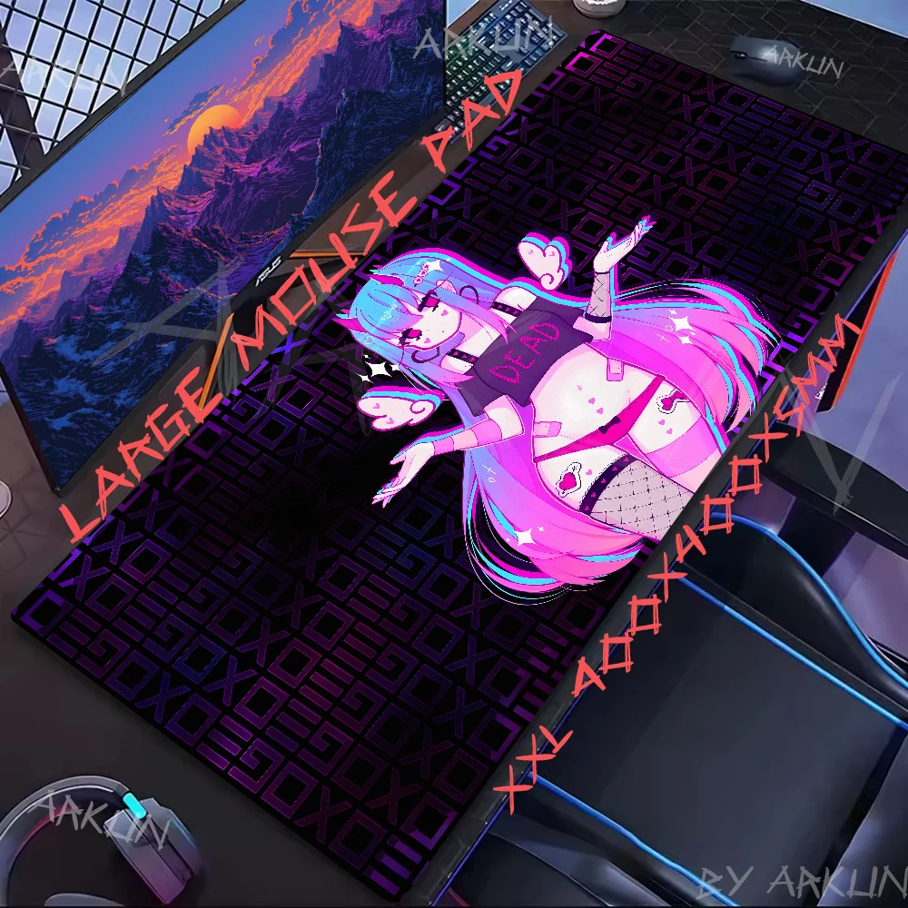 

Large 900x400 Kawaii Hot Anime Girl Gaming Mouse Pad Gamer Computer Accessories Keyboard Table Company Gaming Laptop Desk Mat