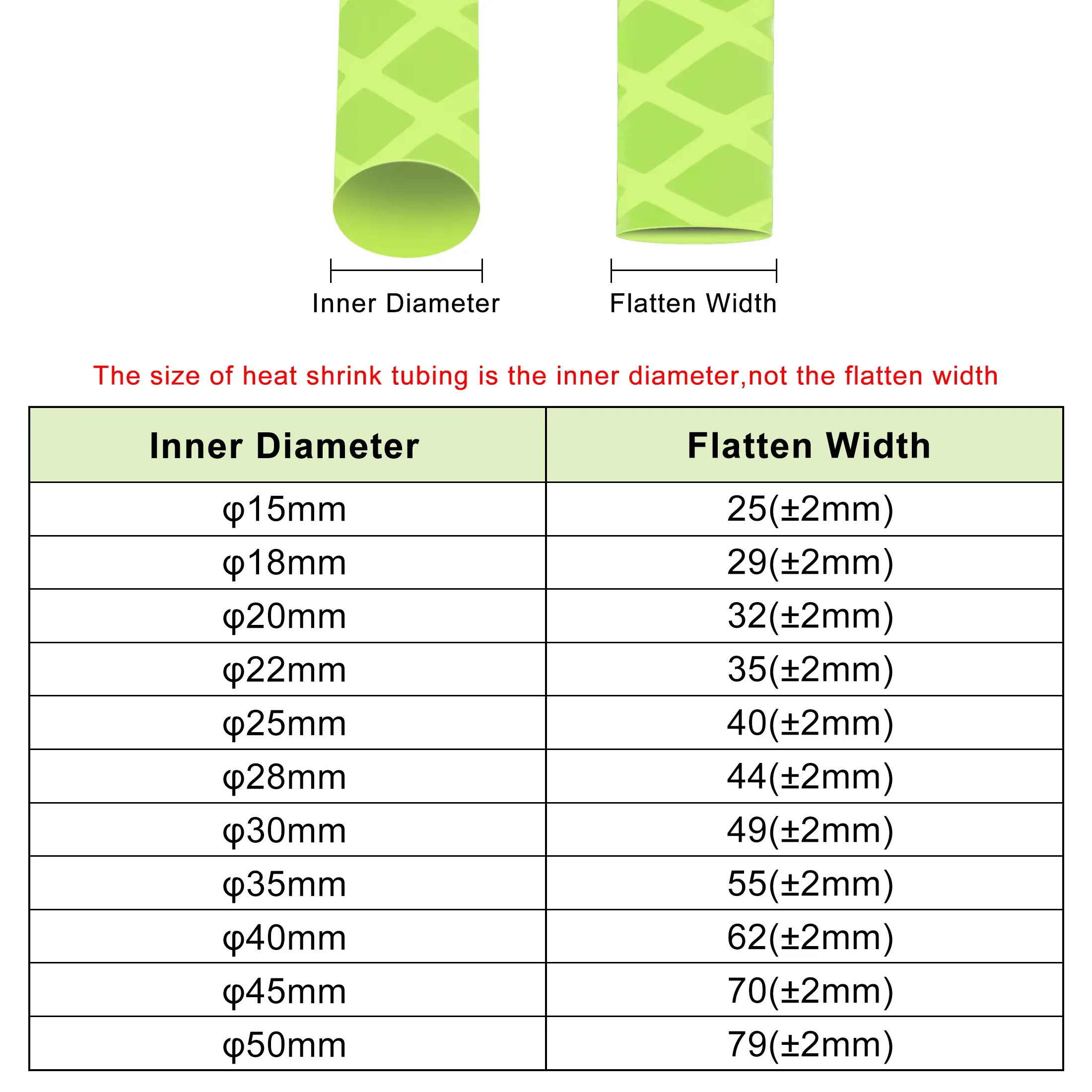 1 متر المضادة للانزلاق الحرارة يتقلص أنبوب 2:1 الفلورسنت اللون مضيئة أنابيب لقضيب الصيد 20/25/30/35/40 مللي متر #3