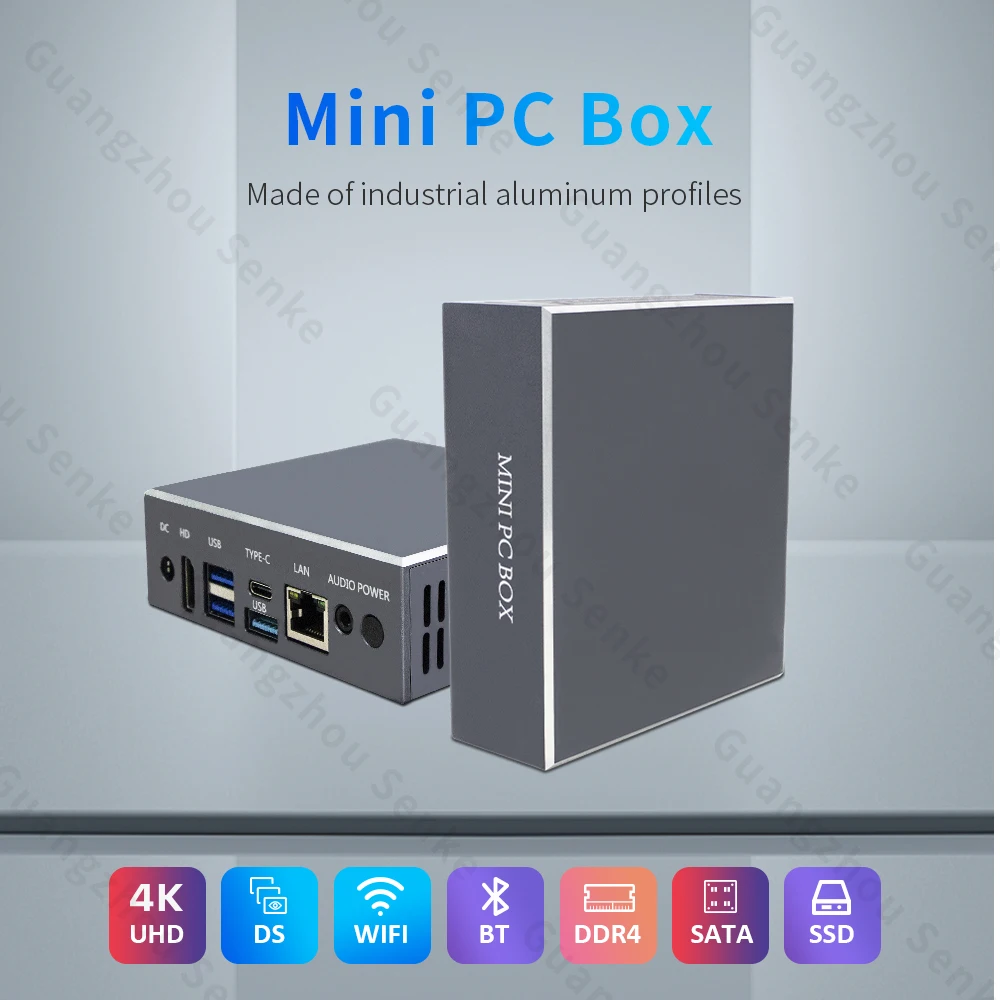 Support 4k UHD display WiFi / BT / LAN compact size palm computer Win11 N5105 N5095 mini pc gaming