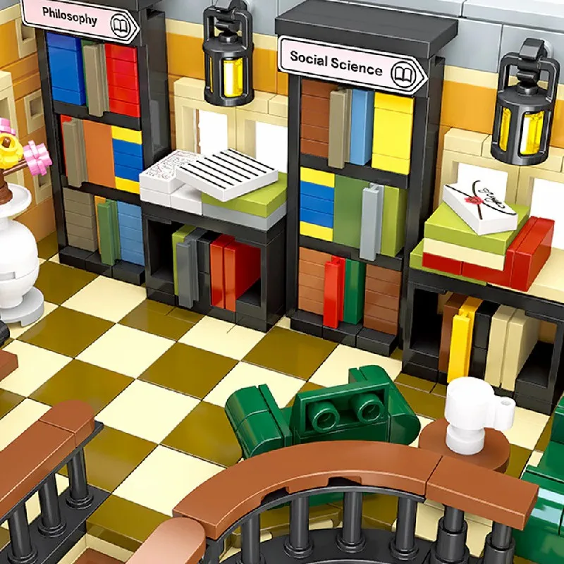 3621 قطعة مكتب مقلوب بناء المنزل مجموعات مدينة عرض الشارع نموذج التكنولوجيا وحدات بنة التجمع أطقم منمذجة هدية #3