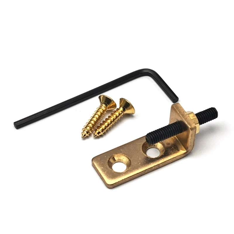 Brass Tremolo Stopper Stabilizer Guitar Tremolo Stopper with Screws and Wrench