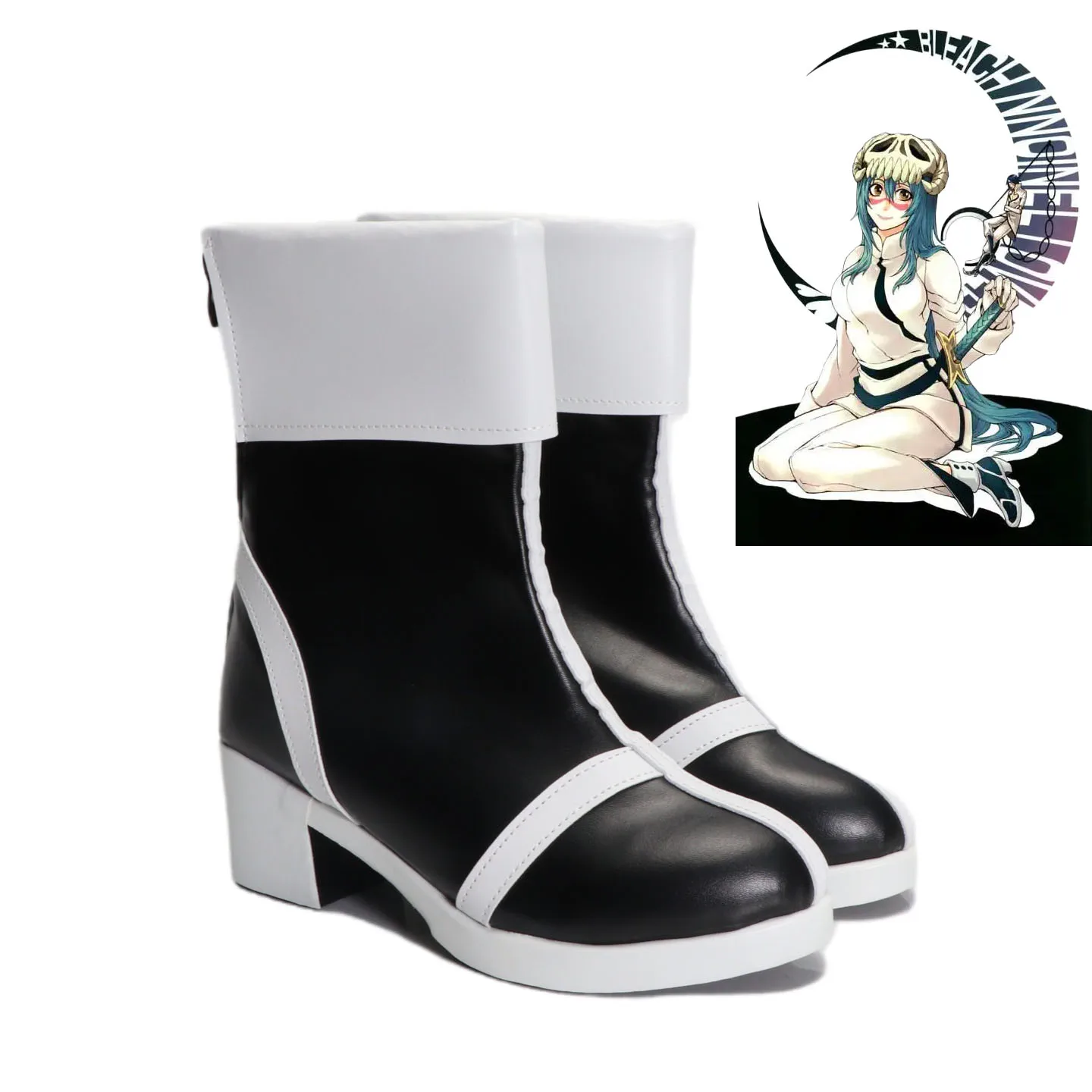 

Anime Neliel Tu Oderschvank Cosplay Shoes Boots PU Leather Boot Halloween Carnival Party Props For Women Men Custom Made